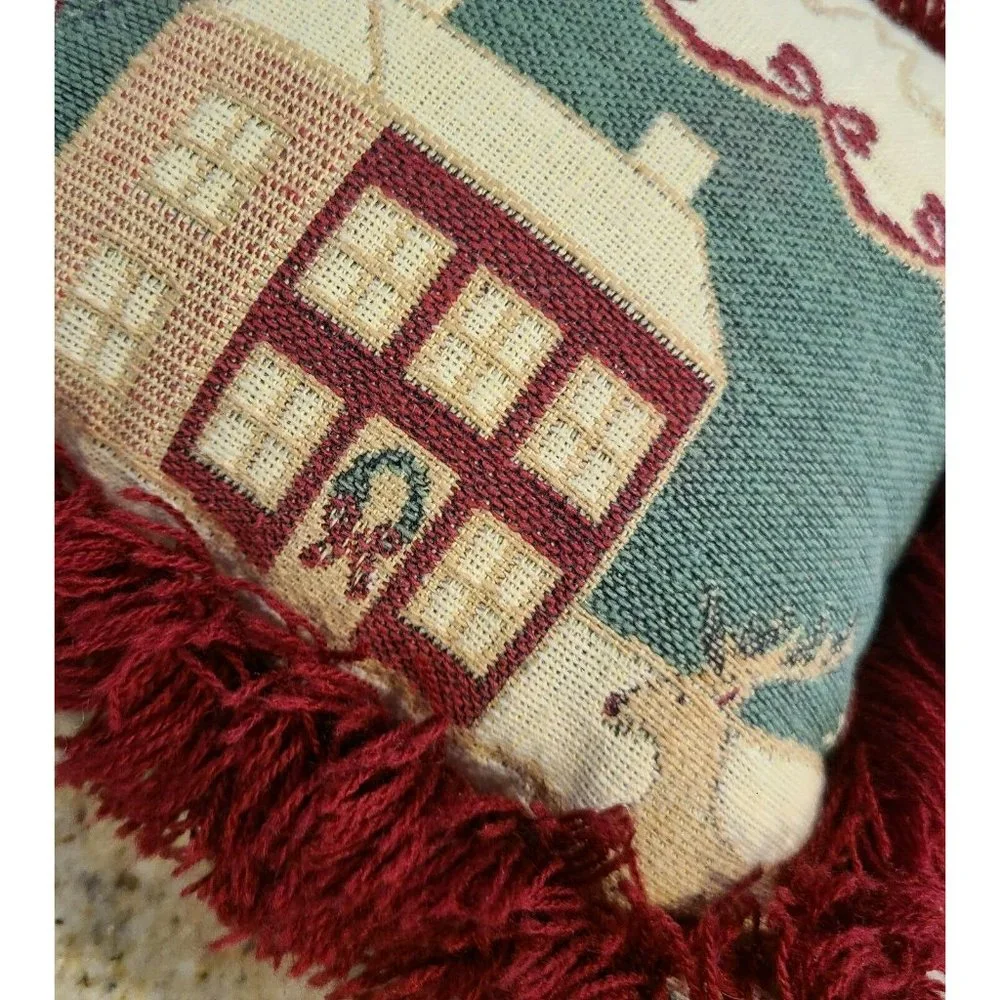 Vintage RIVERDALE Home For Christmas Tapestry 9